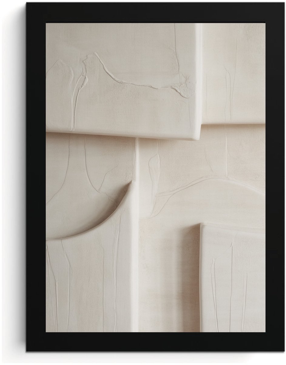 Abstracte structuur fotolijst A4, Minimalistische Wall Art, Textuurprint, High Resolution, MDF Frame, Acrylic Glass, Wall Art