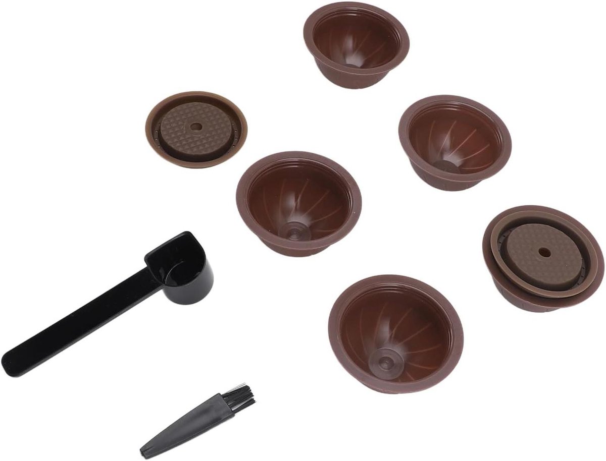 Capsulekit voor Herbruikbare Koffiepads, Milieuvriendelijk, Makkelijk Schoon te Maken