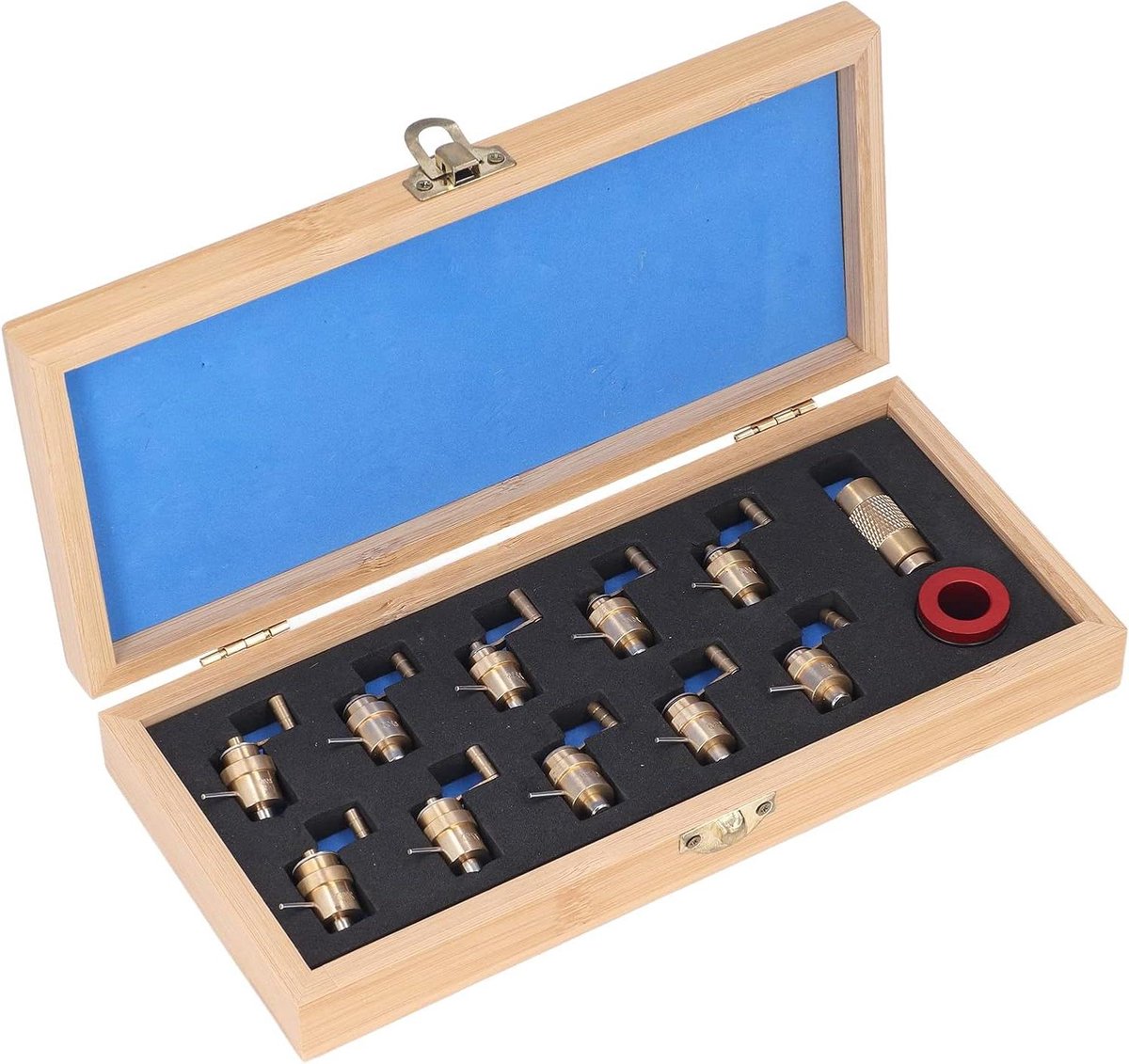 Horloge-opwinder Set voor DIY-horlogemaker reparatiegereedschap - Messing - Complete set - Meerdere soorten compatibele horloges - Inclusief gereedschap voor 2000, 2671, 2235, 8200, 8500, 313 sloten.