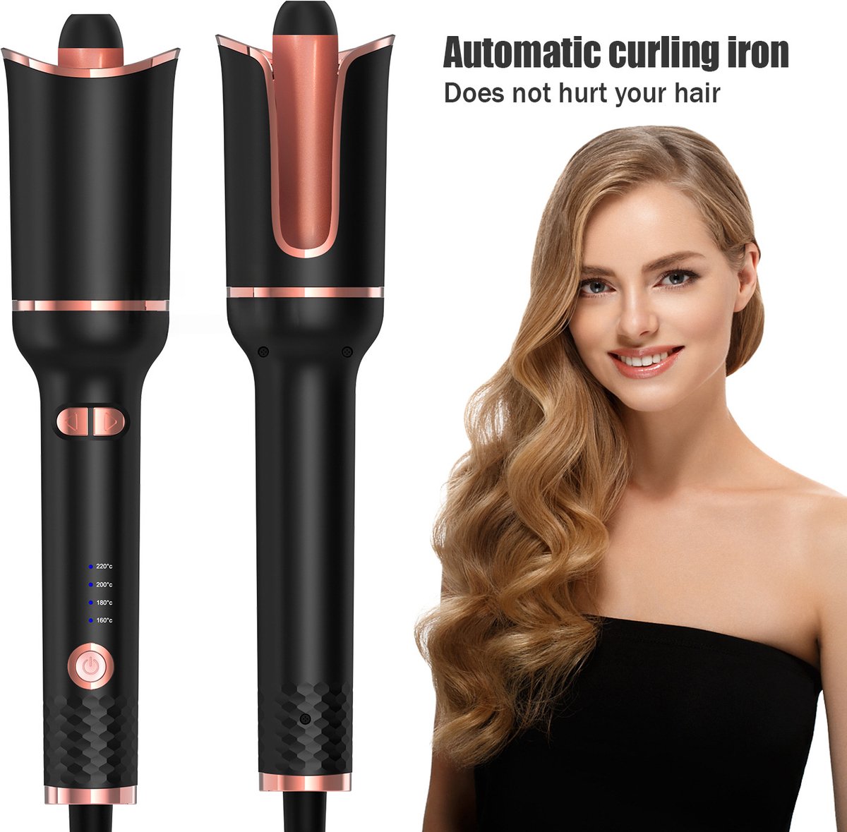 Automatische 3-in-1 Krultang met Roterende Functie - afbeelding 3