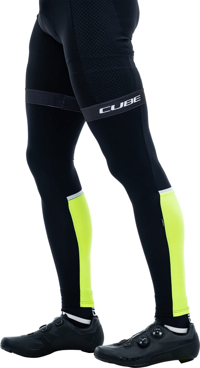 CUBE Beenwarmers Fiets SAFETY NEON YELLOW M/L
