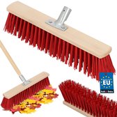 KOTARBAU® Bezemkop, Straatbezem, 43 cm, Veegbezem, Buitenbezem, Harde Nylonborstels, Tuinbezem, Stevige Straatbezem, Harde Bezem voor Buiten, zonder Steel, Hout, PVC