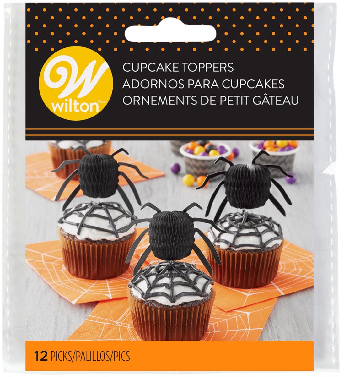 Wilton Cupcake Toppers - 12 Stuks - Honingraatspin - Cupcake Versiering