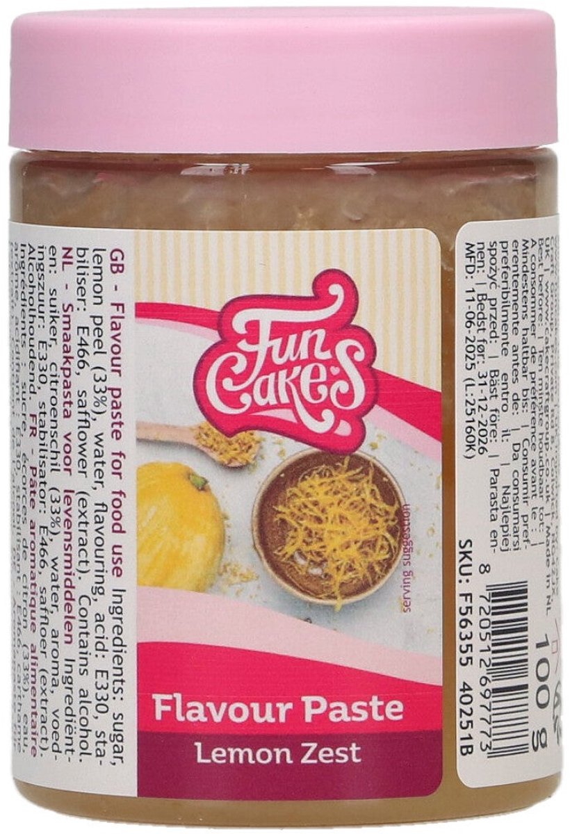 FunCakes Smaakpasta - Aroma - Lemon Zest - 100g