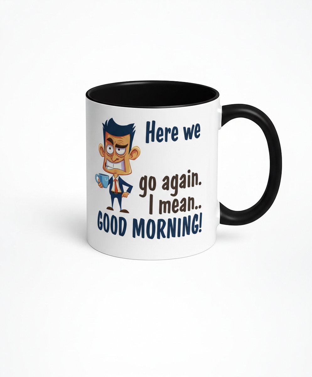 Goedemorgen Koffiemok - Grappige Mok voor Koffieliefhebbers en Slaapkoppen
