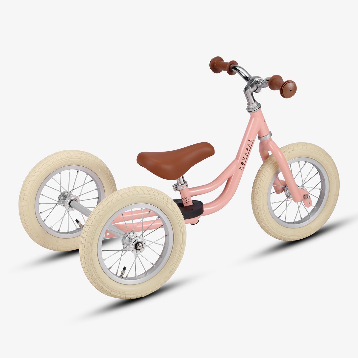 Køvapää Trike - 2 in 1 Loopfiets - 1.5 t/m 4 jaar - Met Naamsticker - 12 inch – Loopfiets - Roze — afbeelding 10