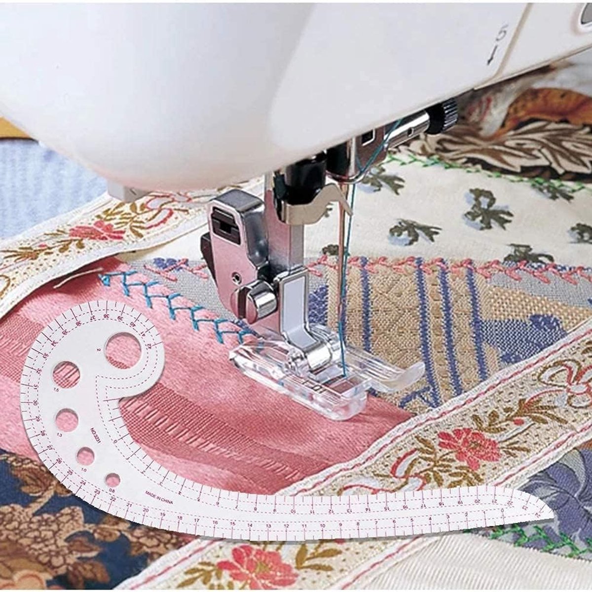 Candala - Gebogen liniaal - Franse metrische naailiniaal voor het maken van kleding en patroonontwerp
