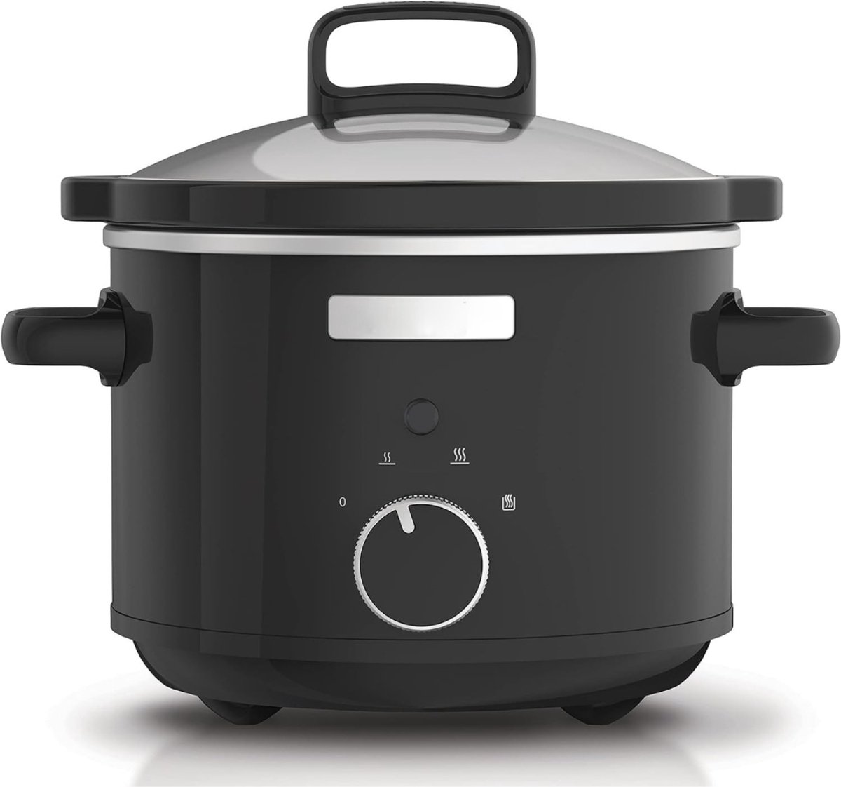 MIRA® Slowcooker met Timer - Crockpot - Snelkookpan - Inclusief Warmhoudfunctie - 2.4 Liter - Zwart- 21cm x 29cm x 28cm