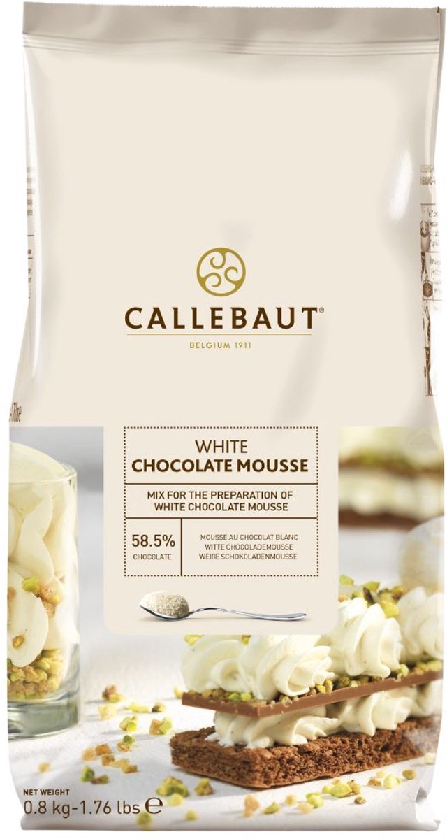 Callebaut Chocolade Mousse - Wit - 800g