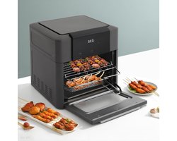 RWB® Airfryer XXL - Mini-oven - Heteluchtfriteuse - Grijs - 34x33x36cm