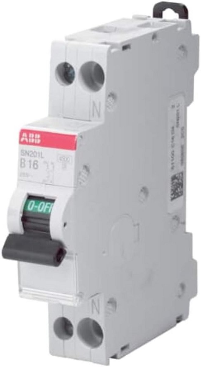 Zekering Automaat 1P+N 10A C 4,5kA 1-Modul voor Elektrische Installaties