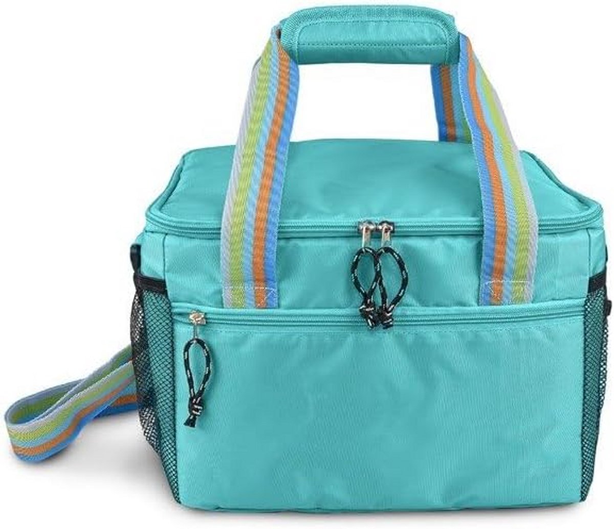 Isolerende Koelbox 16 Liter Blauw voor Picknicks en Reizen
