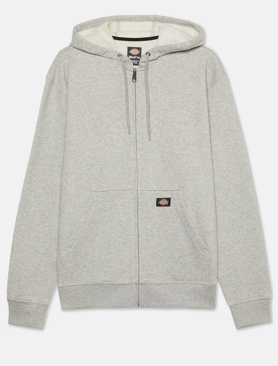 Dickies Midweight Full Zip Fleece Hoodie Regular DK0A4XTO Heather -M Grijs