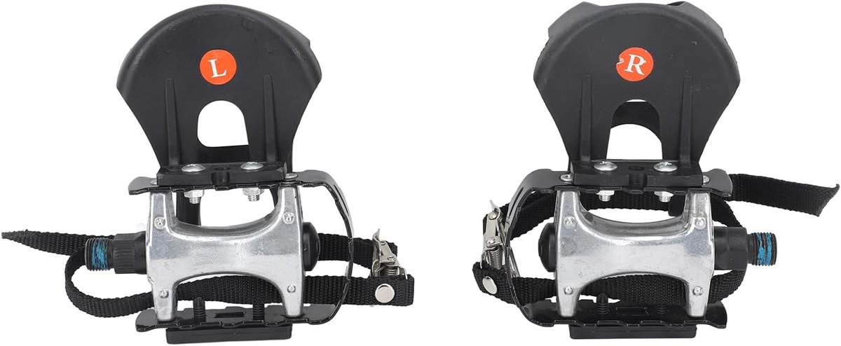 Hometrainer Pedalen - Fiets Pedalen - Fitness Binnen - Met Teenclips - 9/16 Schroefdraad - Aluminium