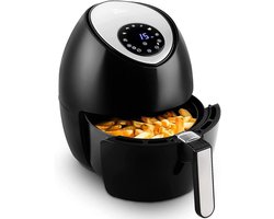SAVI® Airfryer xl - Airfryer xxl - Heteluchtfriteuse - Zwart- 33cm x 33cm x 37cm