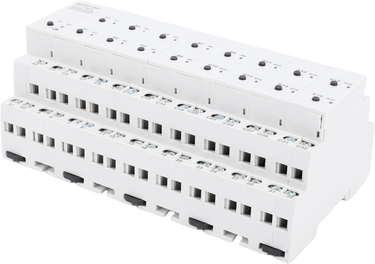 Slimme WiFi Timer - Programmatimer App - Domotica Besturing - 16 Kanaals Onafhankelijk - 20x12x7 cm