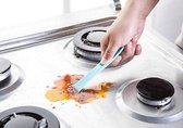 Grattoir / couteau de cuisine en plastique - Grattoir de cuisine - Sornmes - Bleu