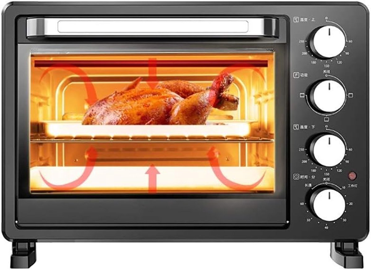 Kleine Oven - Compacte Keukenoven - Bakken en Grillen - Volautomatisch Programma - 25 Liter Capaciteit