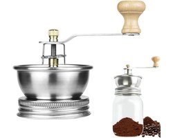 Koffiemolen Opzetstuk - Handmolen Bonen - Verse Koffie - Roestvrij Staal - 70 mm