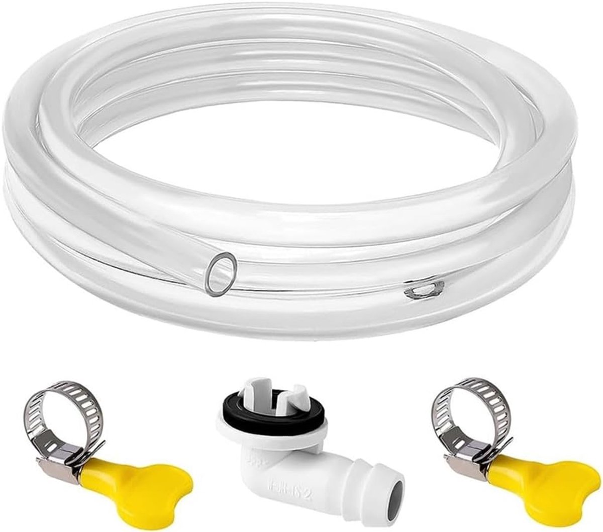 Afvoerslang Airco - Condensafvoer - Water Afvoeren - Inclusief Koppeling Klemmen - 6 Voet - Zwart