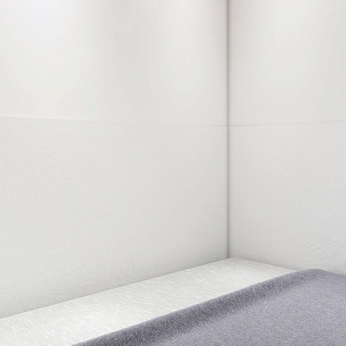 Vilten Wandtegels - 3D Wandpanelen - Geluidsisolatie - Zelfklevend - 20x240cm - Wit