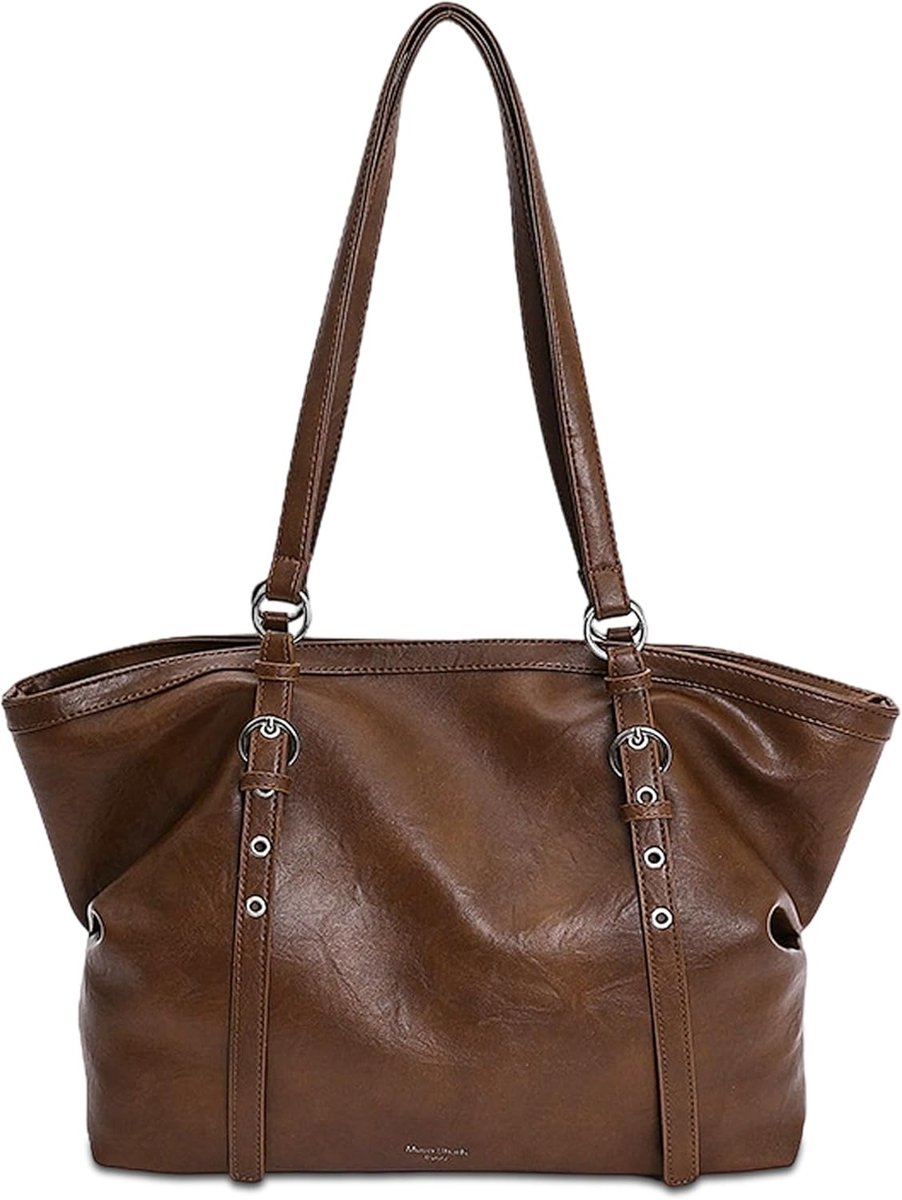 Shopper Tas - Grote Handtas - Werk Reizen Winkelen - Waterafstotend PU Leer - 37x13x32 cm