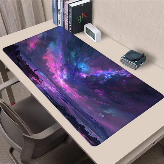 XXL Speed Gaming Muismat - Grote Tafelmat - Verbeterde Precisie - Antislip Rubberen Basis - 100 x 50 cm - Paars — afbeelding 4