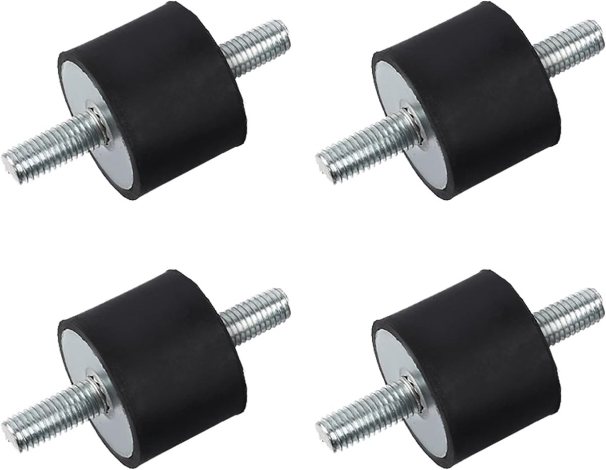Schokdempers Rubber - Trillingsdempers - Apparatuur Dempen - Set van 4 - 40 x 30 mm