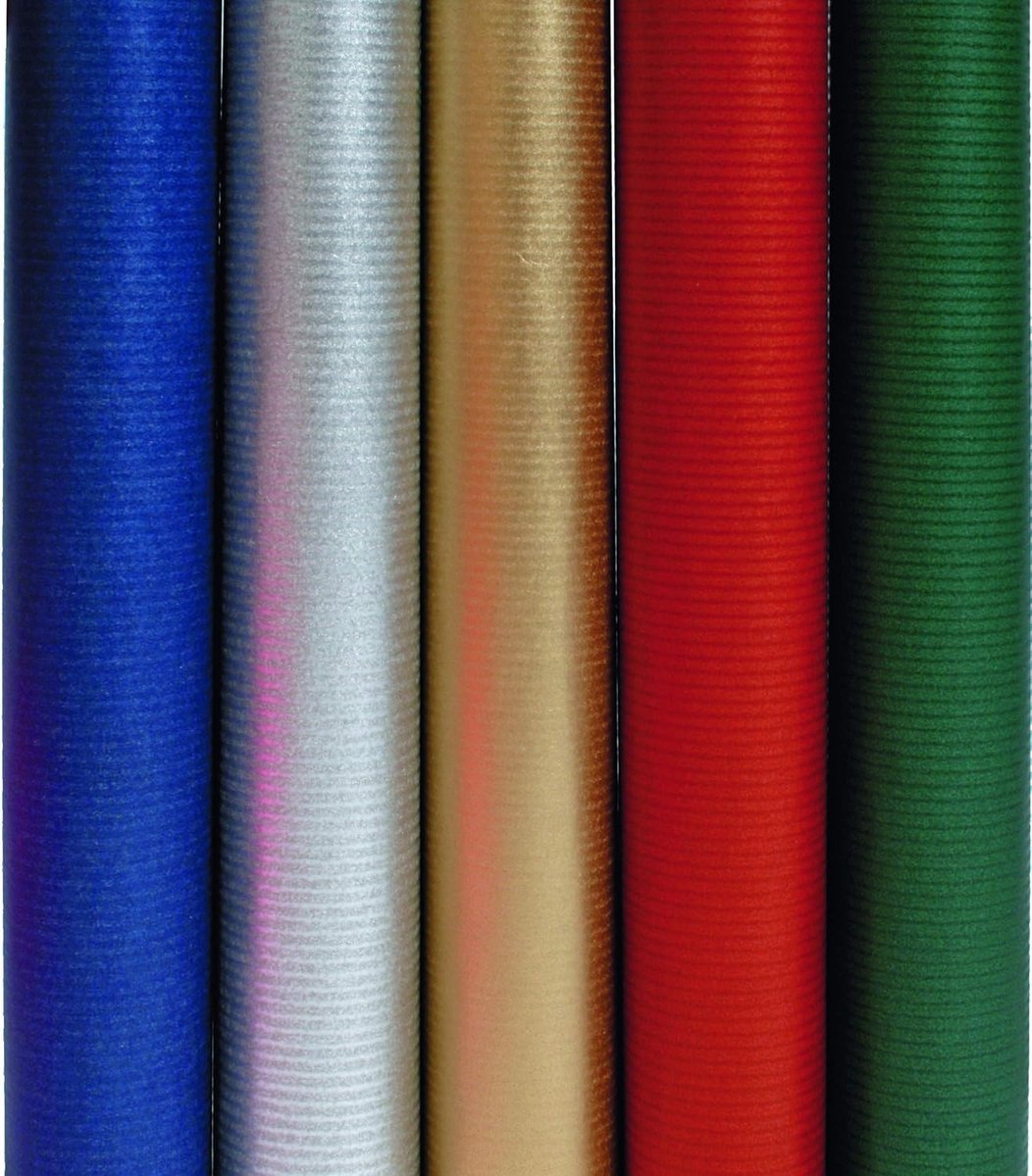 Inpakpapier Rol - Cadeaupapier - Geschenken Inpakken - Extra Lange Rol - 70cm x 250m - Rood