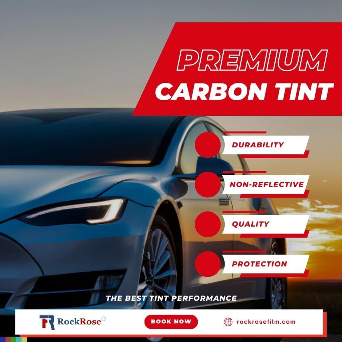 Autoruitfolie - Raamfolie - Zonwering - Carbon hitteblok - 508 cm breed