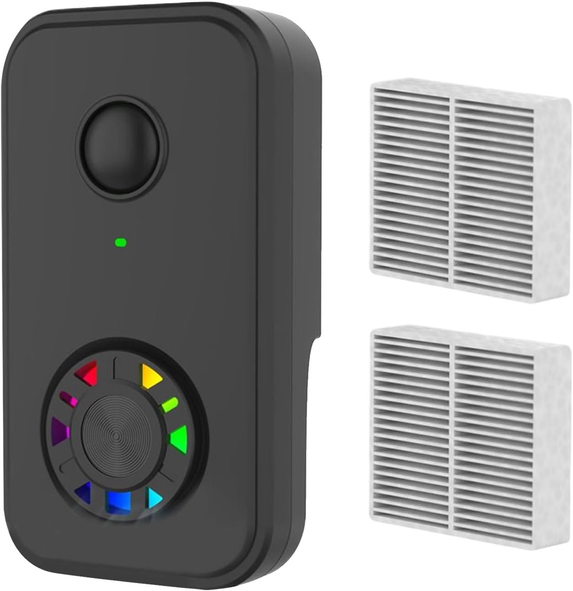 Luchtreiniger Negatieve Ionen - Luchtverfrisser Ionisator - Geuren Verwijderen - Stille Werking Minder Dan 36dB - 7x9x7 cm - Zwart