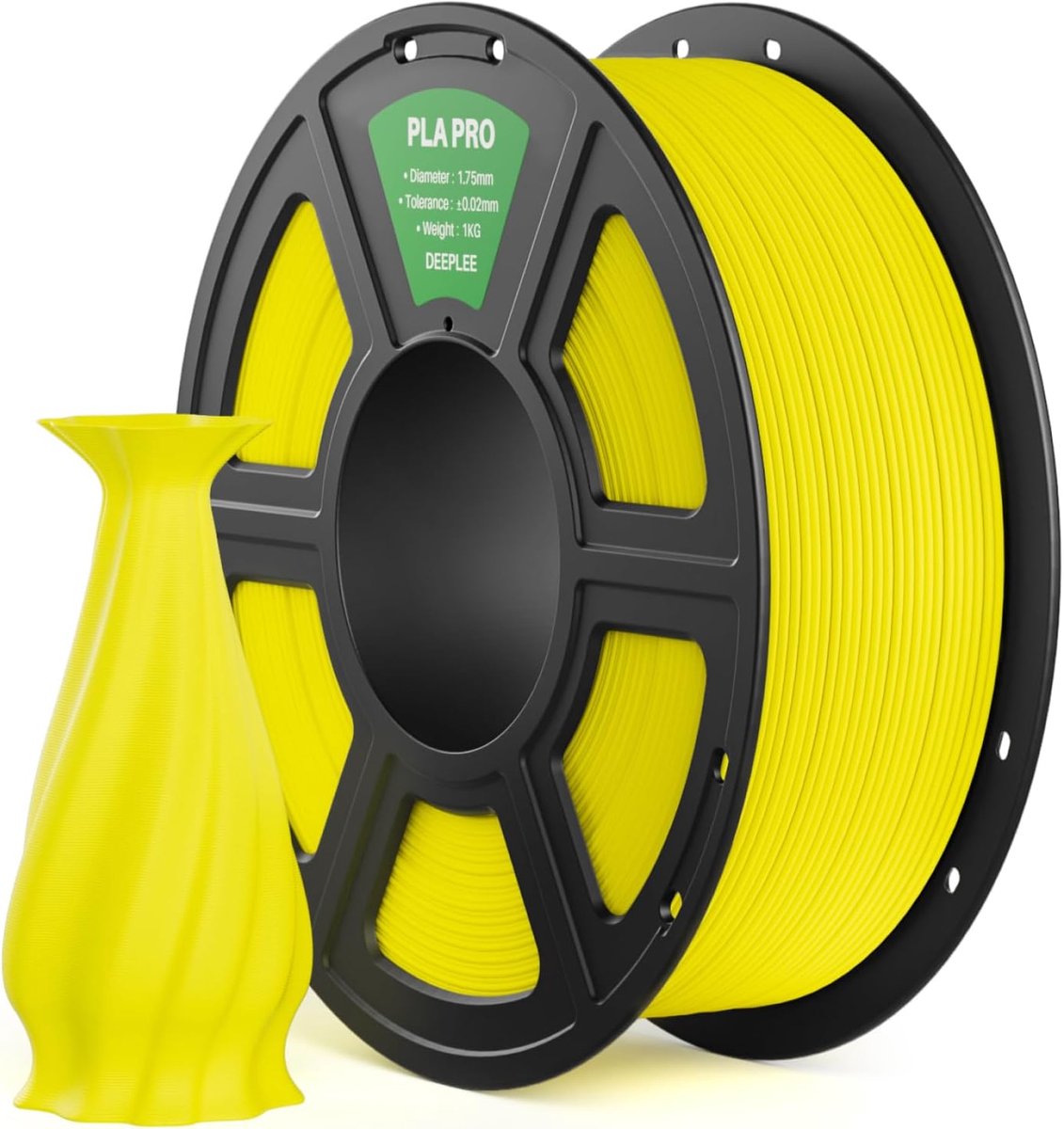 3D Printer Filament - PLA Draad - Modelbouw Printen - Verhoogde Taaiheid - 175 mm 1 kg - Geel