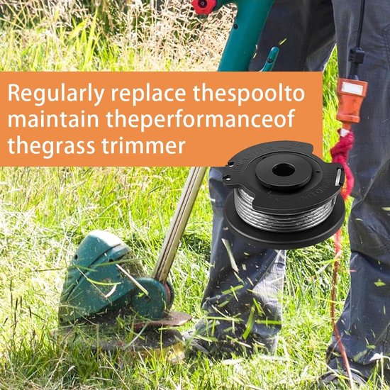 Draadspoelen - Geschikt voor Bosch EasyGrassCut - 4 stuks - Ø 1,6 MM -Draadspoel voor Grastrimmer - 5 Meter - Trimmerdraad — afbeelding 4