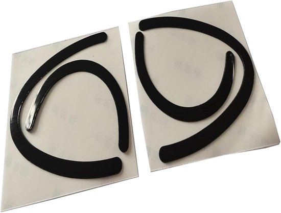 Muisvoeten Vervanging - Antislip Gliders - Soepel Glijden - Gebogen Rand Ontwerp - 2 Sets Pak - Zwart — afbeelding 3