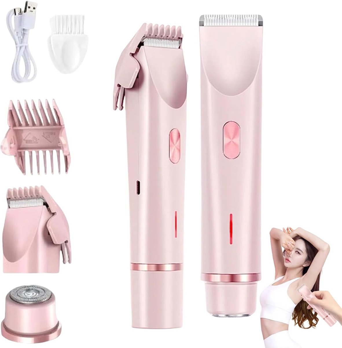 Premium Ladyshaves Voor Vrouwen - Trimmer Dames - Ladyshaver - Ook Voor Bikinilijn - Shafely Ladyshave - Elektrische Scheerapparaten Vrouwen - Scheerapparaat - Epilator - Dames — afbeelding 2