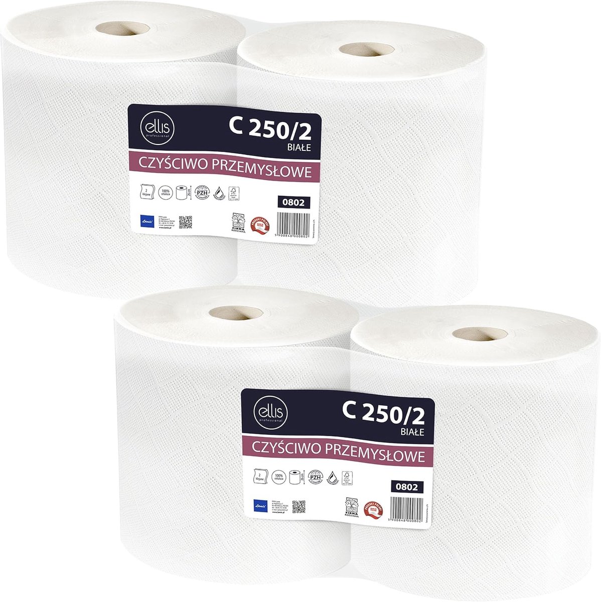 Cellulose Doekjes - Papieren Handdoeken - Huishoudelijk Gebruik - Duurzaam Tweelaags - 240 Meter