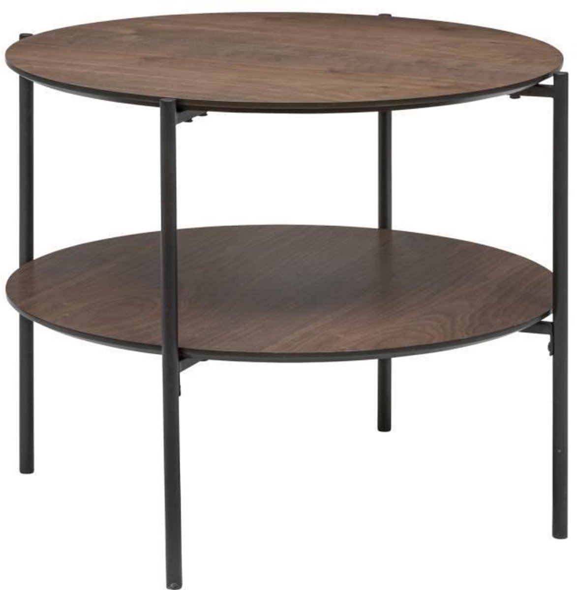 Salontafel - GARLE - Natuurlijk hout - 60 x 60 x 40 cm