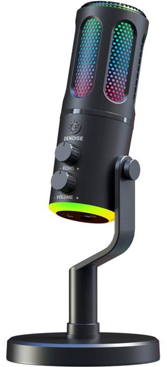 RGB Streaming Gaming Microfoon - THE G-LAB - K-MIC-NEON - Cross-platform en softwarecompatibel - Pro audiokwaliteit - Zwart