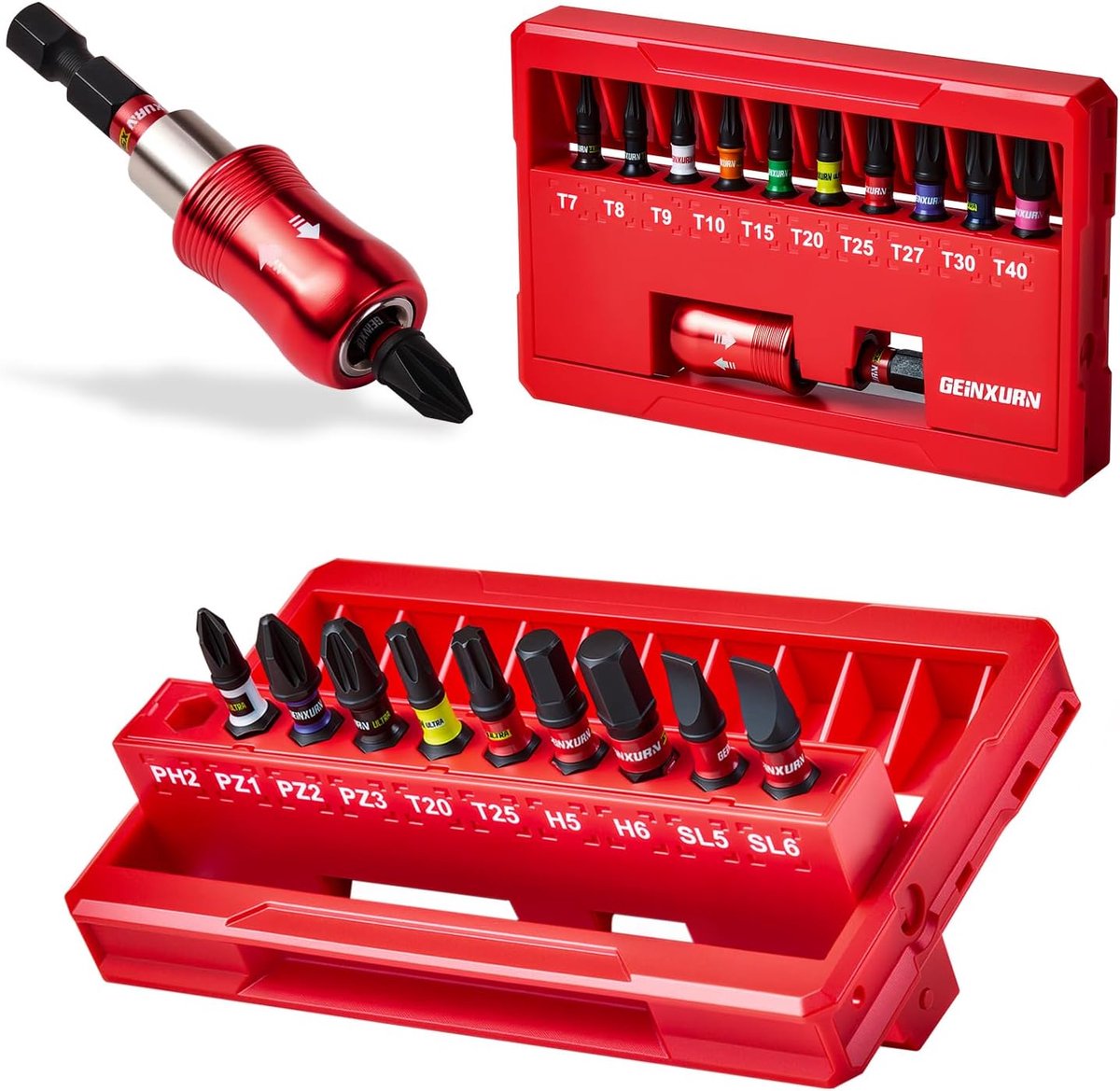 Slagschroevendraaier Bitset - Bits Set - Klus Klussen - Magnetisch S2 Staal - 22 Delig