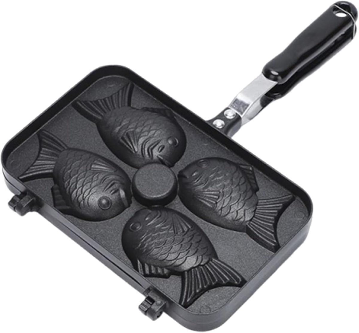 Vis Wafelmaker - Cupcake Vorm - Buiten Bakken - Anti-aanbaklaag - 37.5 x 24 x 4 cm