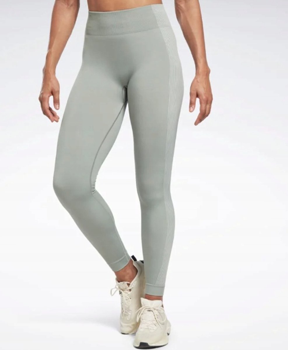 Reebok Serie Sportlegging – Dames Lange Lengte Groen