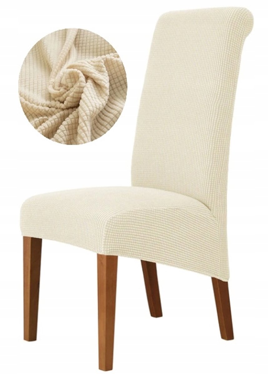 Meble odNowa - XXL Stoelhoes - Krem - Jacquard