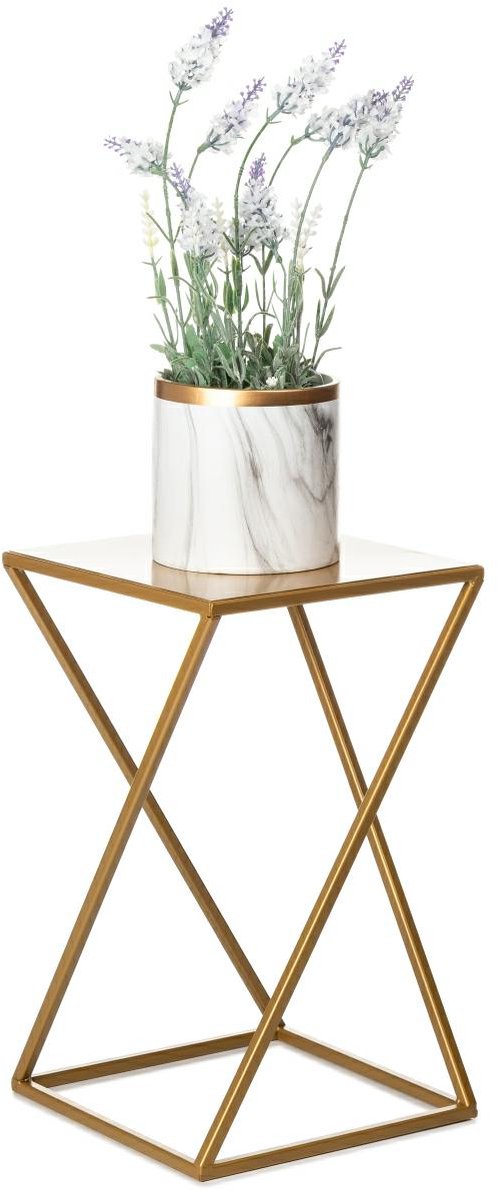 HowHomely - Staande Plant Stand - Goud - 40 cm - Loft Stijl