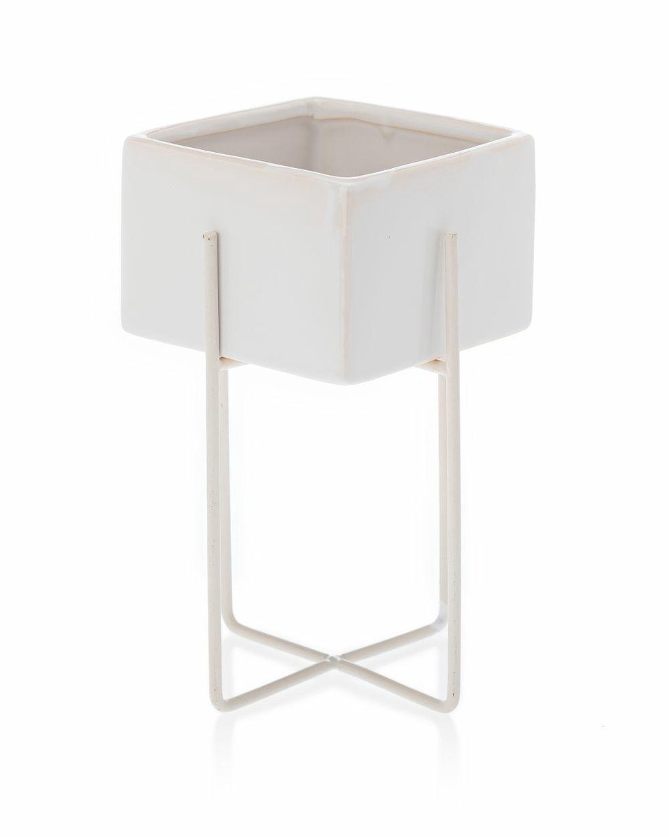 Flore Loft - Bloempot met standaard - Modern - Stijlvol - Functioneel - 21 cm