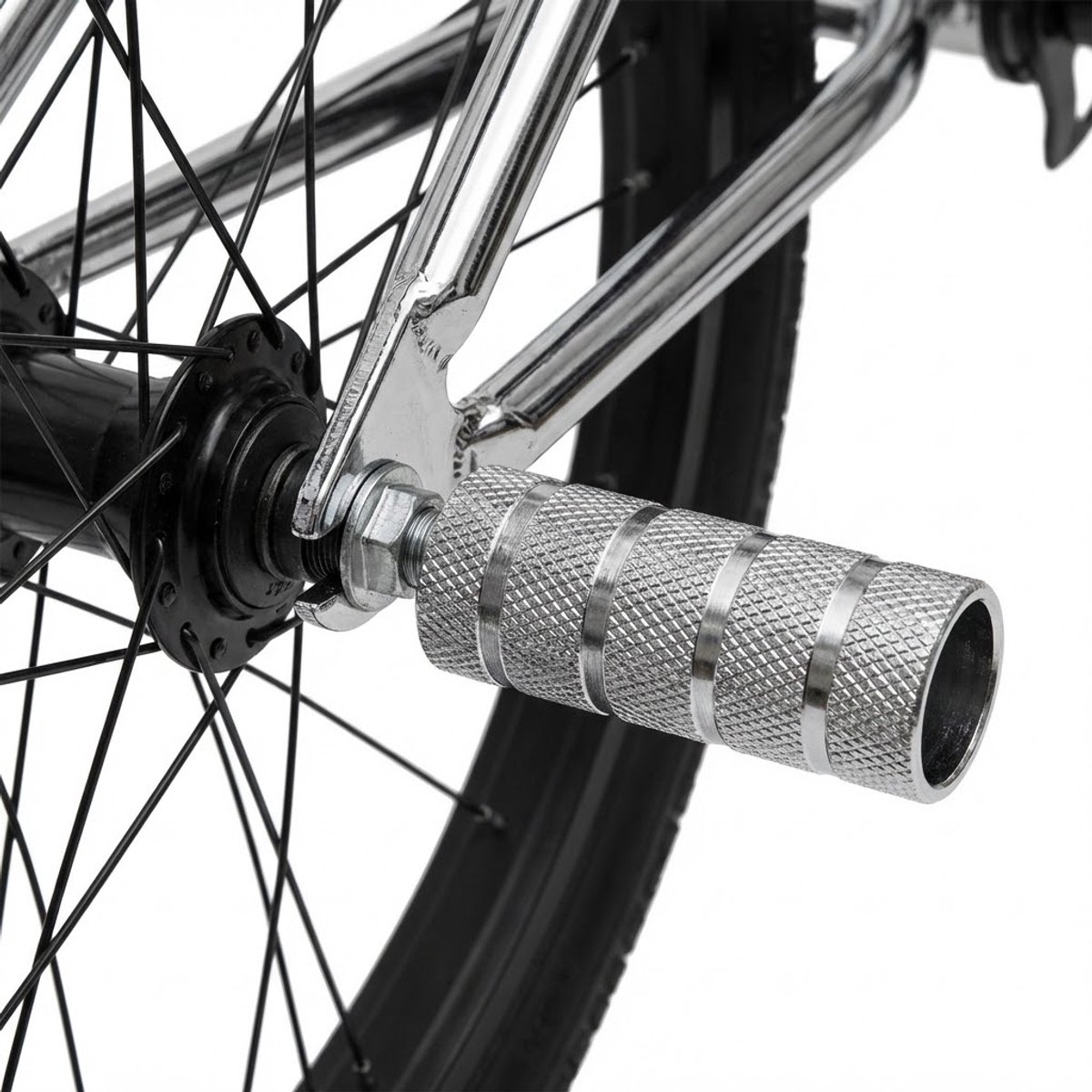 Raion Serie - BMX Aluminium Pegs - 38x110mm - M14 - Zilver