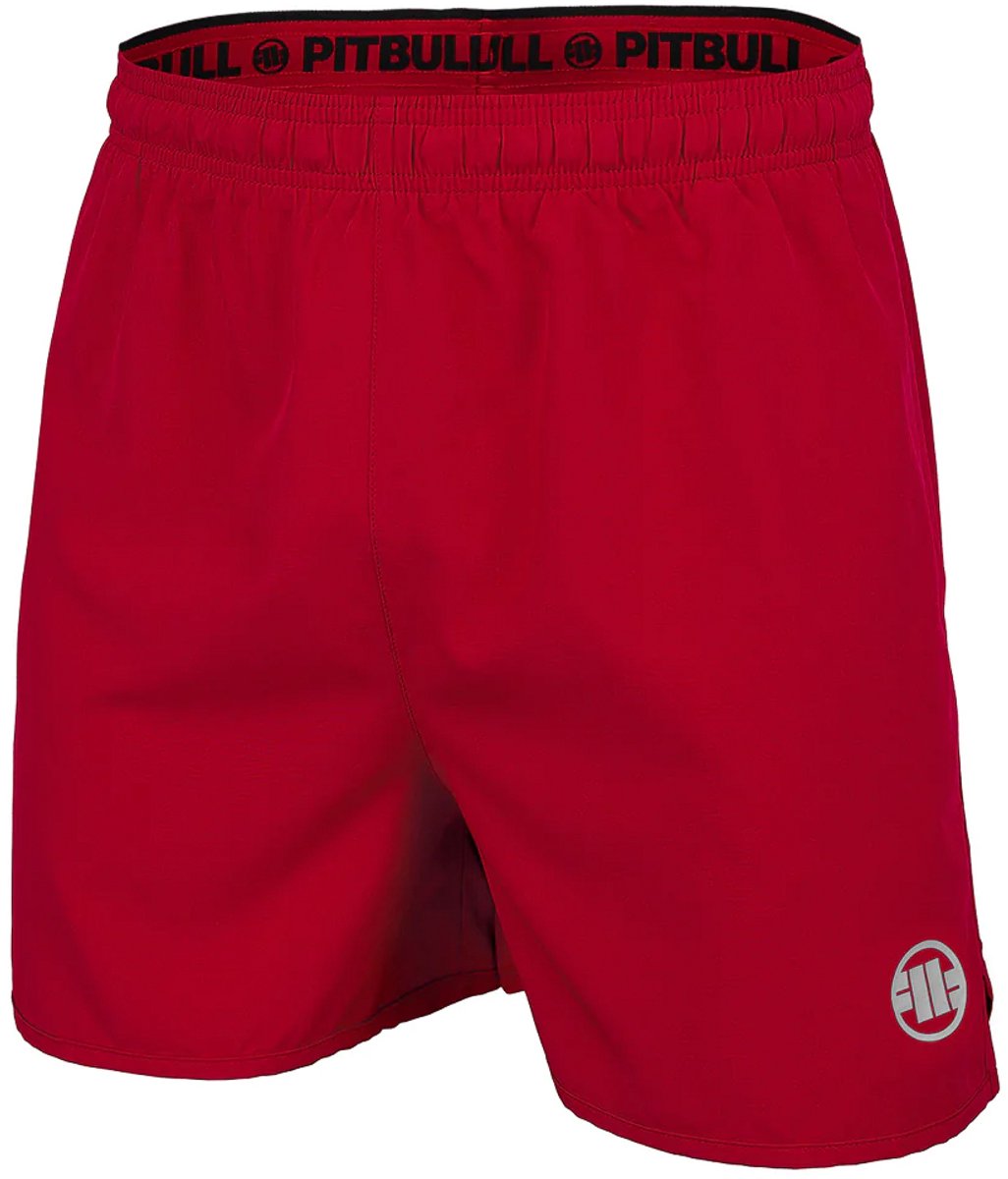 Pitbull West Coast - Performance Serie - Sport Shorts - Small Logo - Rood