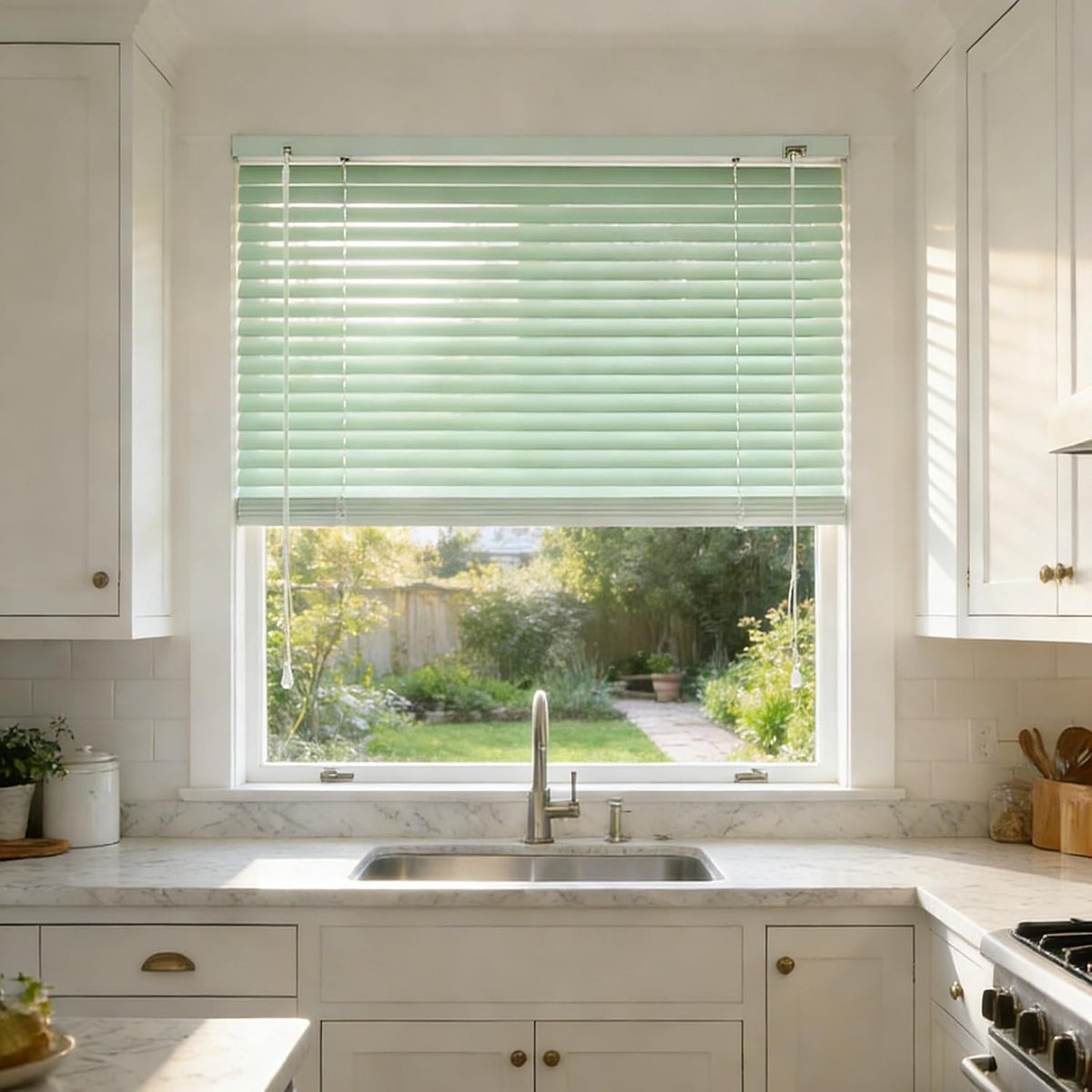Aluminium Jaloezieën - Lamellen Raambekleding - Privacy en Zonwering - Waterdicht en Duurzaam - 25mm Lamellen - Groen