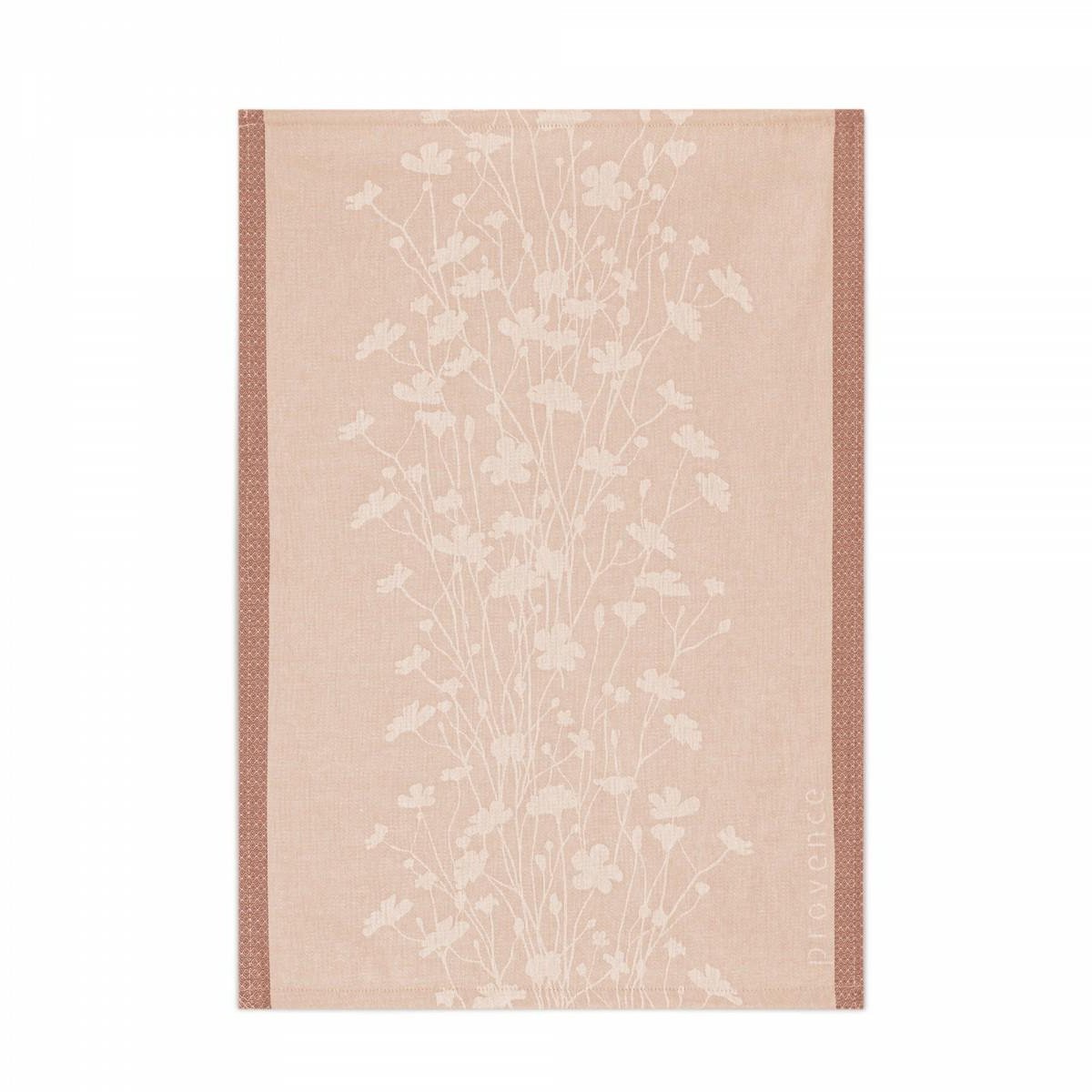 Zwoltex Provence - Keukendoek - 50x70 cm - 100% Katoen - Roze