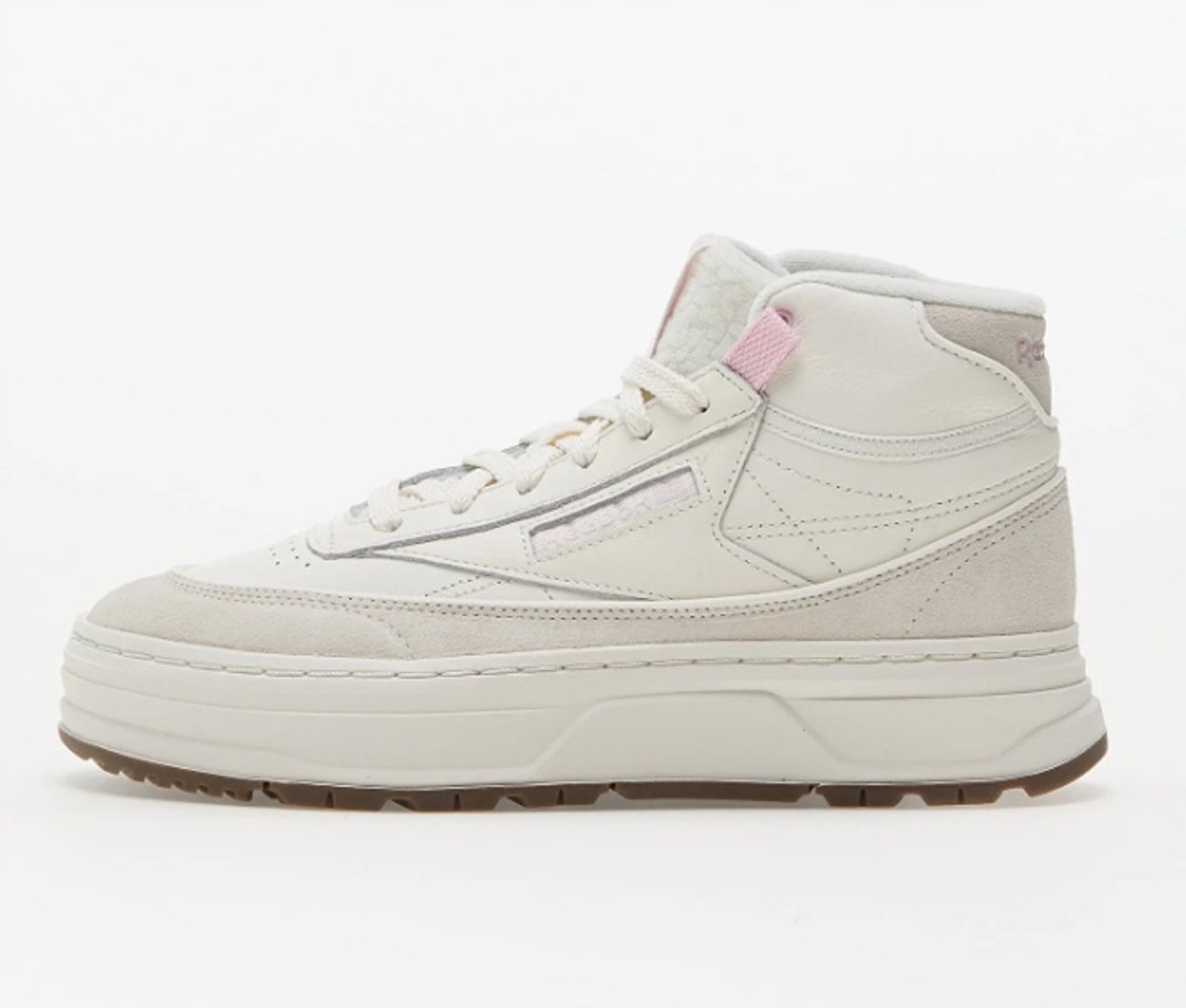 Reebok Club C Dames Leren Schoenen – Veters Wit