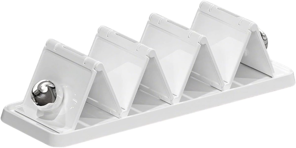 Afvoer Opberger - Zuignap Houder - Douche Keuken - Ingebouwd Afvoersysteem - 27 x 9 cm - Wit